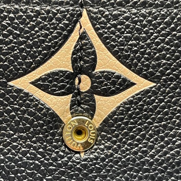 LOUIS VUITTON RFID Bicolor Monogram Empreinte Leather Sarah Wallet - Preowned - Picture 12 of 16